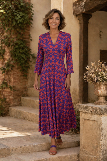 Caños morado círculo rojo