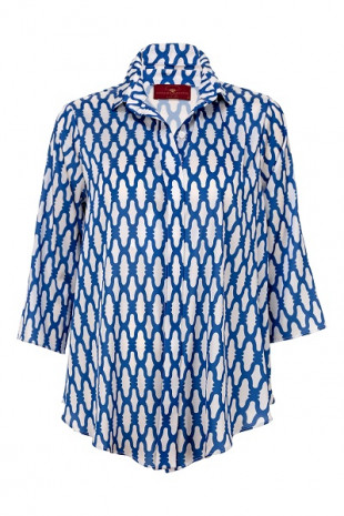 camisa recoletos nudo azul