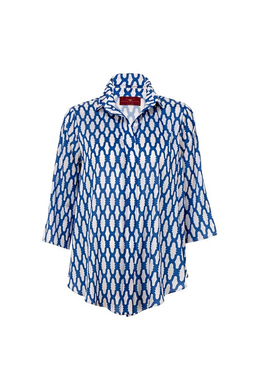 camisa recoletos nudo azul