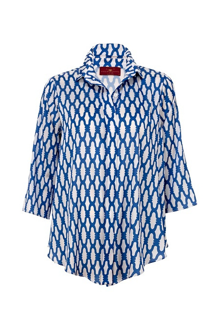 camisa recoletos nudo azul