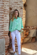 camisa recoletos verde manzana