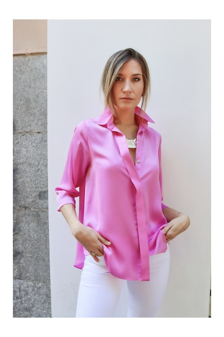 camisa recoletos rosa chicle