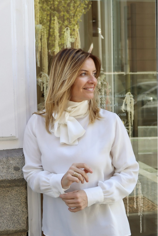 blusa Velázquez blanca