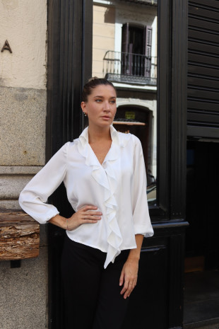 Camisa Retiro blanco roto