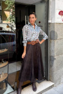 Falda marrón