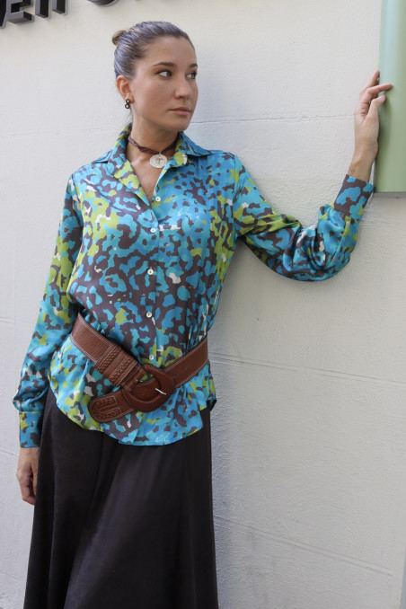 Falda marrón