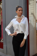 Camisa Lagasca seda blanca