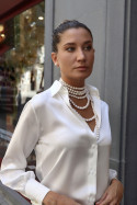 Camisa Lagasca seda blanca