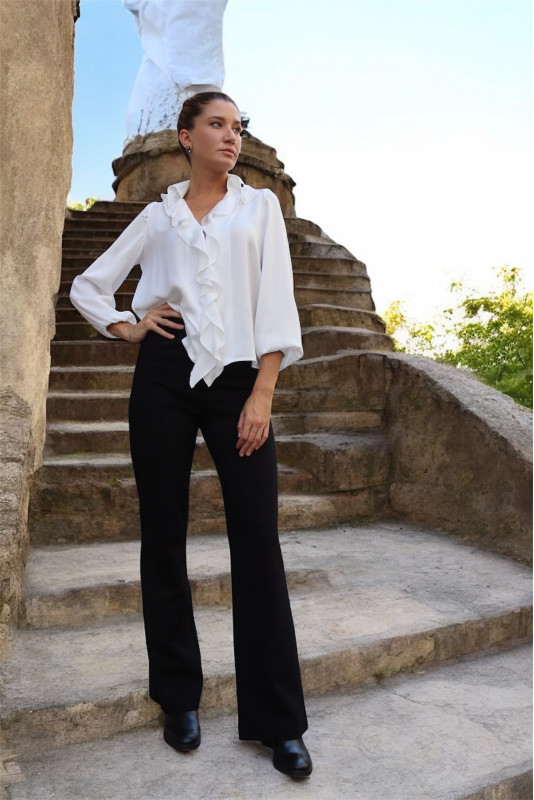 Pantalón Cibeles terciopelo negro