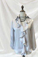 Blusa Retiro gris perla