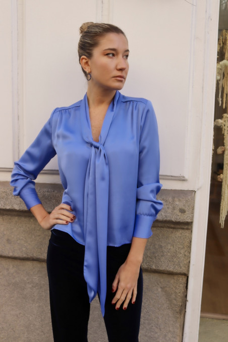 Camisa lazada Goya azul Francia