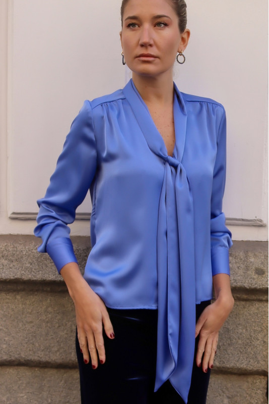 Camisa lazada Goya azul Francia