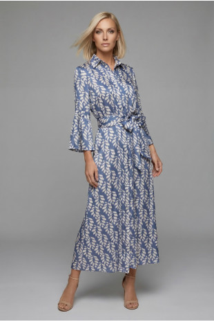 Vestido Bolonia hoja beige