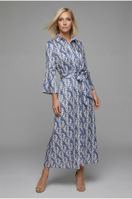 Vestido Bolonia hoja beige
