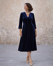 Caños Terciopelo Azul Marino