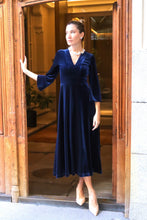 Caños Terciopelo Azul Marino