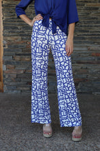 Pantalón Enrejado Azul