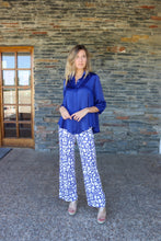 Pantalón Enrejado Azul