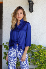 Pantalón Enrejado Azul